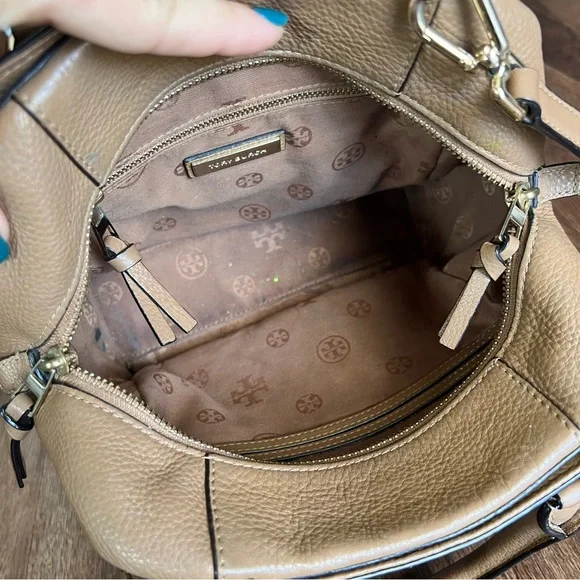 Tory Burch -  Caramel Leather - Handbag - Crossbody Bag - Picture 2 of 11